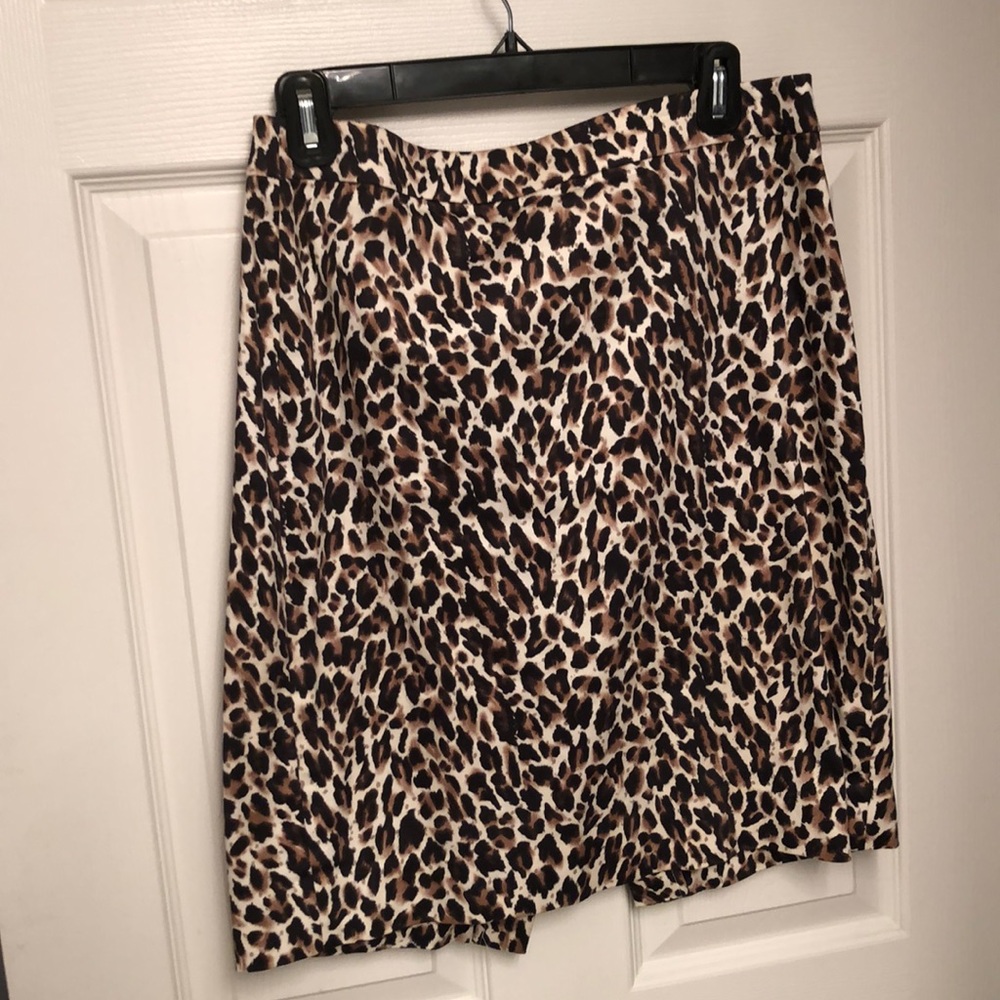 Jcrew cheetah pencil skirt